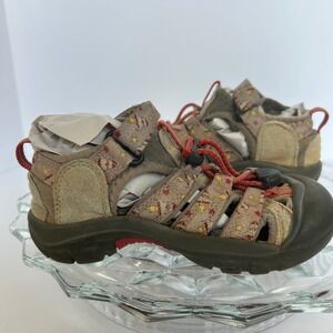 KEEN Toddler rocket Print Washable Water Sandals Size 7 Red Accent